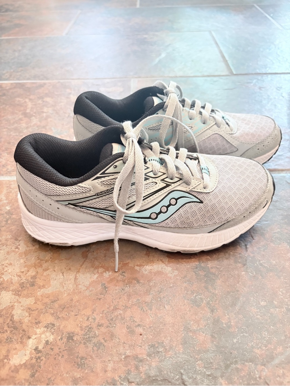 Saucony Cohesion Lightweight Gray Running Sneakers 7.5M